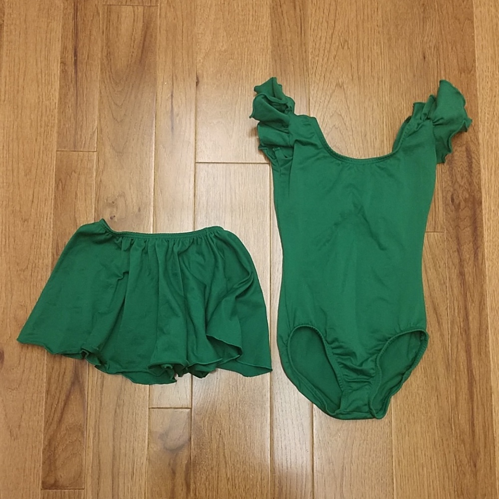 Green Leotard/Skirt set (Tinkerbell Costume)